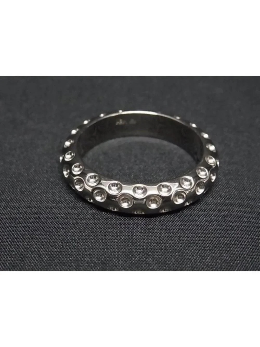 Hermes Dot Scarf Ring Closure Silver - Picture 1 of 3